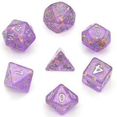 Foam Brain: Purple w/Gold Foil RPG Dice Set